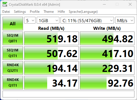 Ouvis S1 Benchmark SSD