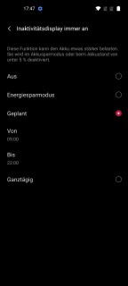 OnePlus Nord 2 Display Einstellungen