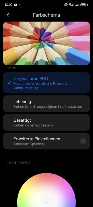 Poco F6 Display Einstellungen