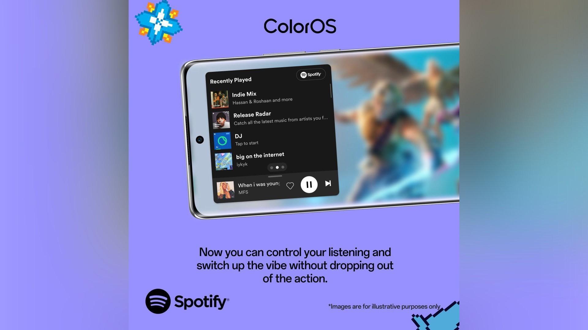 oppo oneplus spotify overlay