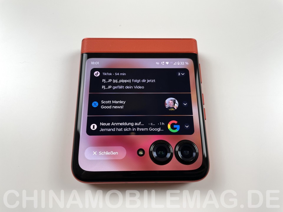 Motorola Razr 50 Außendisplay Funktionen