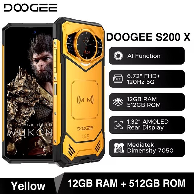 Doogee S200 X Gelb