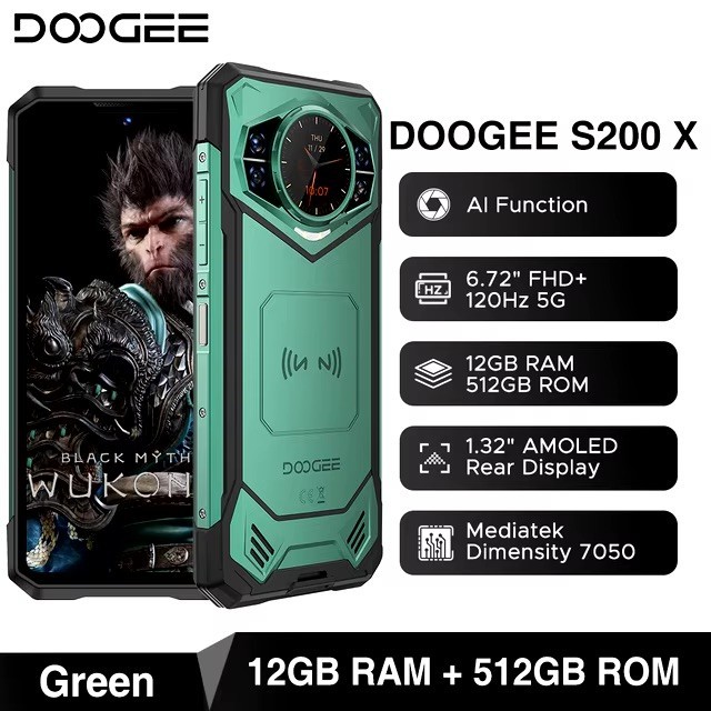 Doogee S200 X Grün