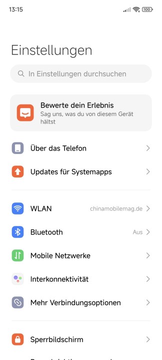 Xiaomi 14T Betriebssystem Software