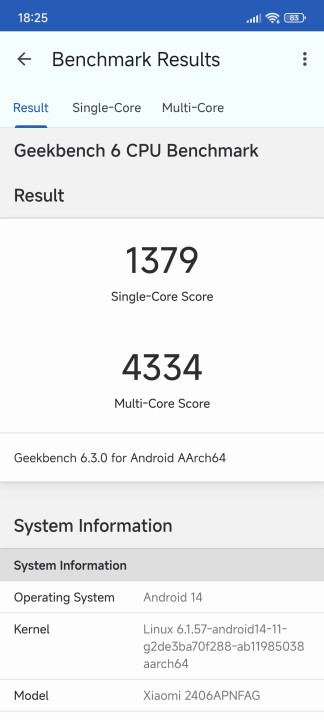 Xiaomi 14T Geekbench CPU Benchmark