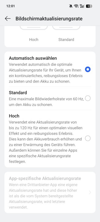 Oppo Find X8 Pro Display Einstellungen