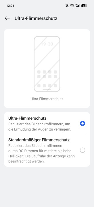 Oppo Find X8 Pro Display Einstellungen