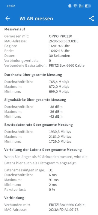 Oppo Find X8 Pro WLAN Test 1