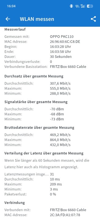 Oppo Find X8 Pro WLAN Test 2